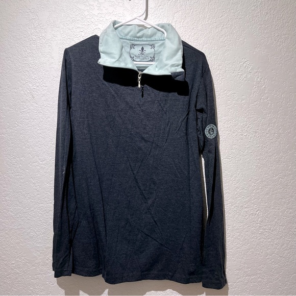 Fior Da Liso Equestrian Style Knit Zip Top Pullover Shirt Jacket Womens 16 - Picture 1 of 4